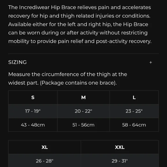 Incrediwear Left Hip Brace For Pain And Recovery - Picture 2 of 2